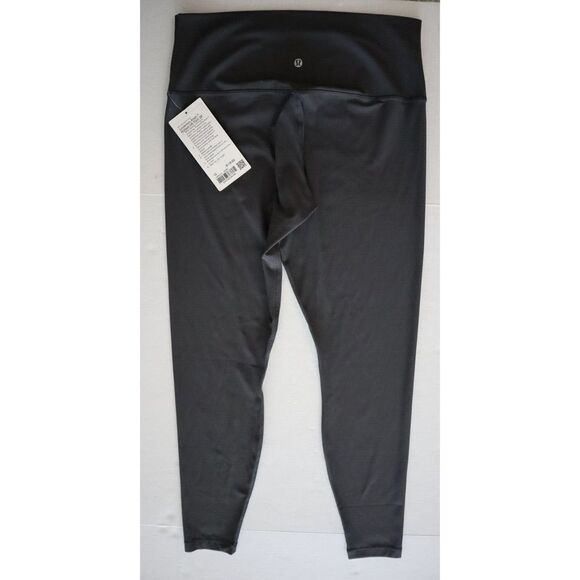 Lululemon Align LW5EU7S Women Sz 12 Graphite Gray Ribbed Hi-Rise 28" Pants - Picture 3 of 10
